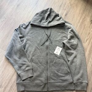Russell Athletic Gray Zip Up Sweater